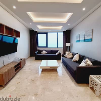 VIP furnished apartment with sea view for rent in Salmiya