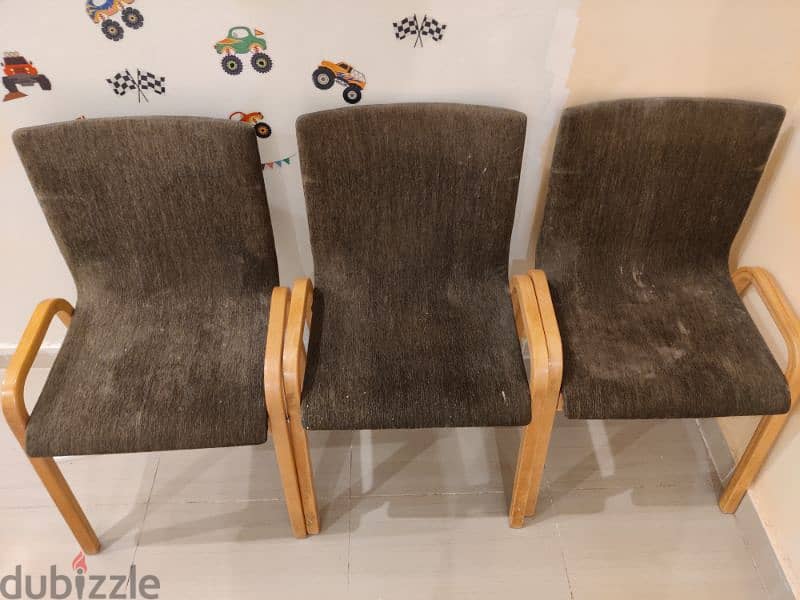 used chairs 3 pcs for KD 6 1