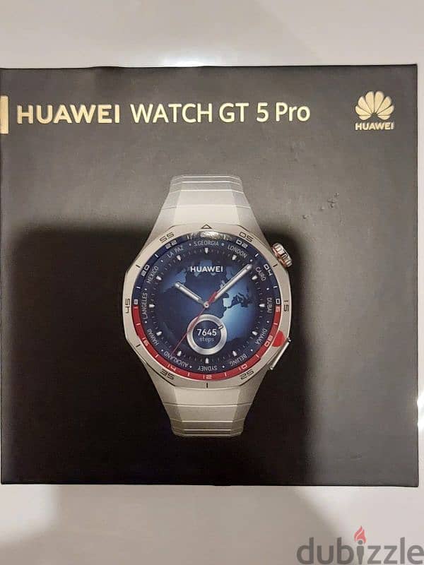 huawei watch GT-5 pro, titanium, new, open carton for checking only 0