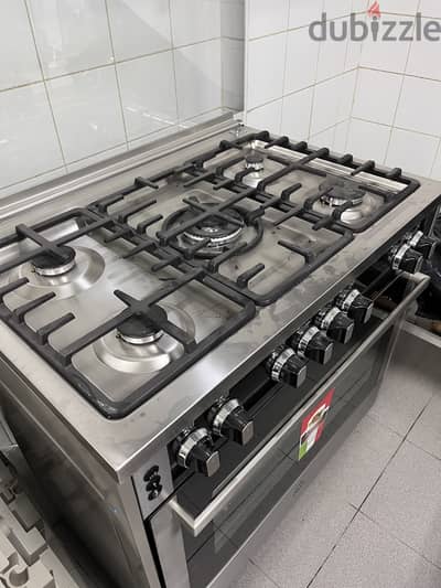 Orca 90x60cm 5 gas burner