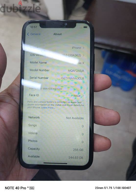 I phone x 256gb face ID not working back cover change LCD change 2