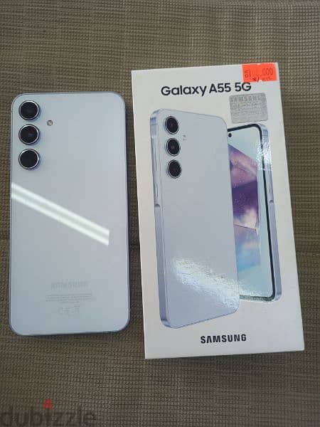 samsung A55 8 Ram 256gb sky bluy 1