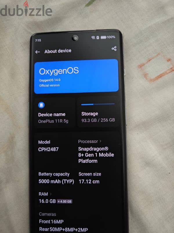 ONEPLUS 11R 16 GB RAM 256 GB 0