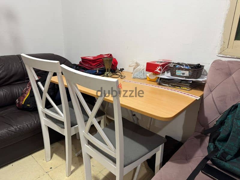 table with 2 chairs for sale 0