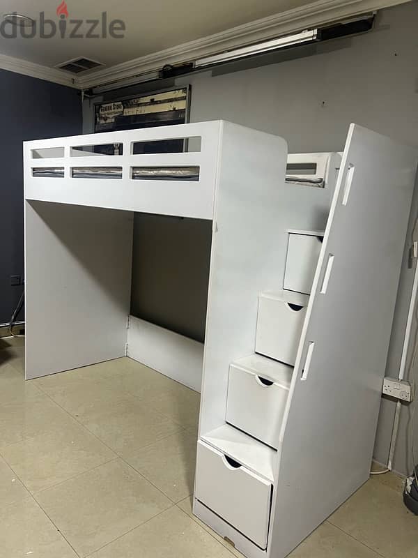 Loft Bed frame with Mattress  )4 month old 7