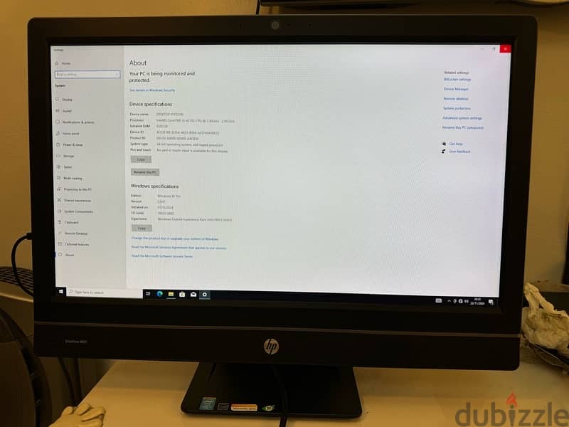 للبيع جهاز كمبيوتر HP - Eliteone 800 2
