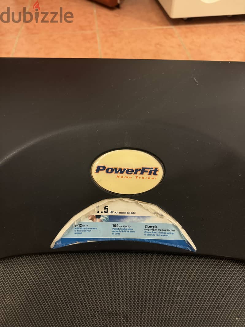 Powerfit treadmill excellent condition working good 3