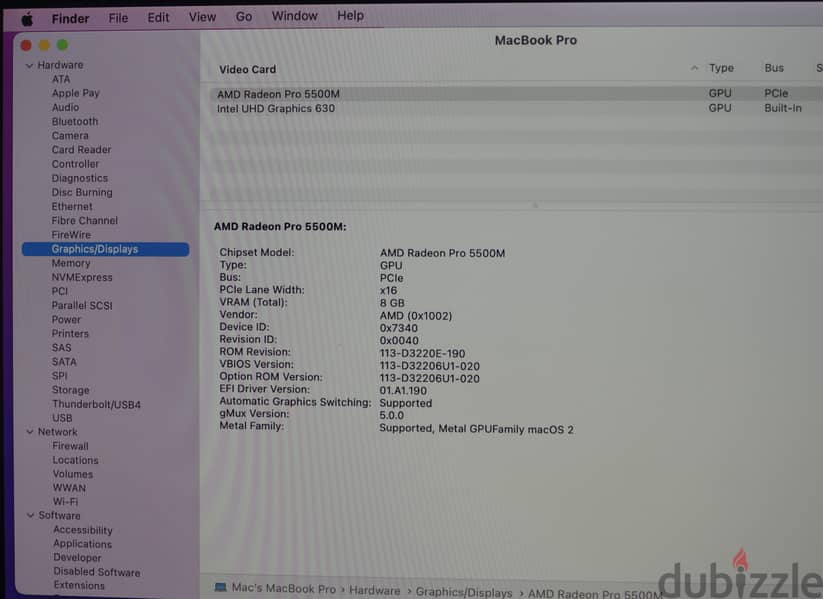 MBP, 16 inch, i9, 2.4, 64GB, 2TB 4