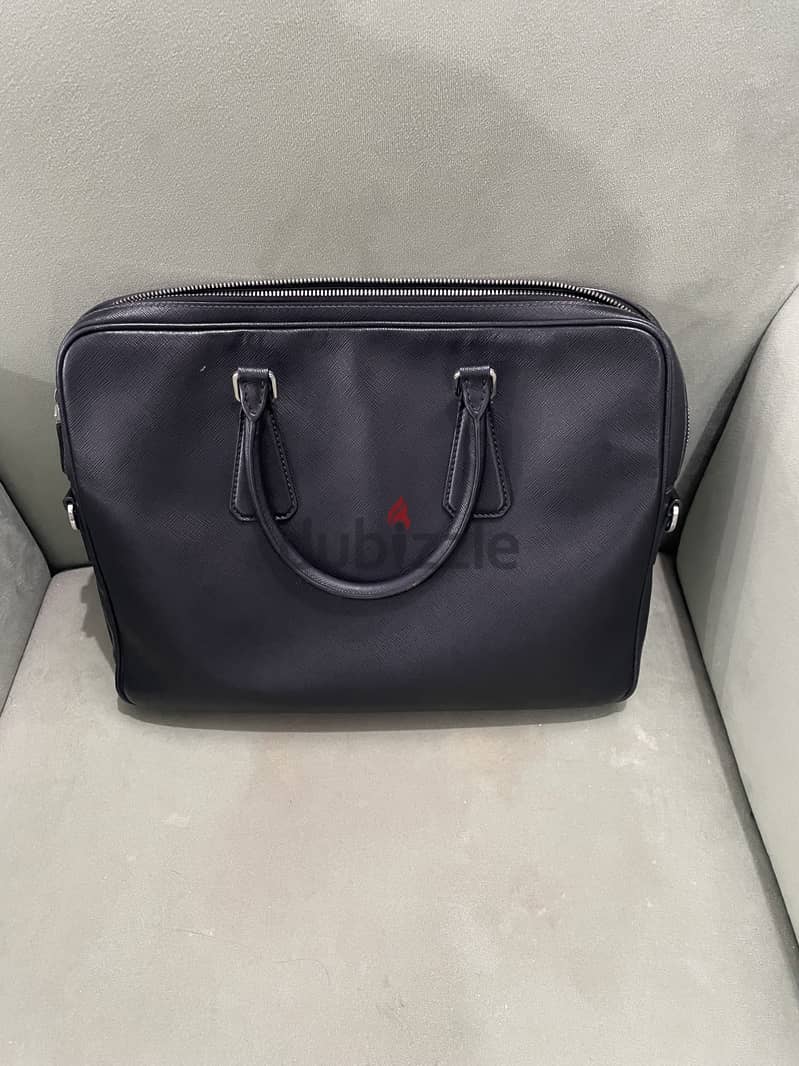 Prada Saffiano leather travel bag 0