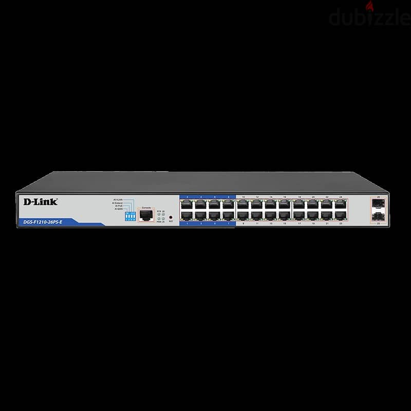 Dlink 24 Port POE+ Smart switch DGS-F1210-26PS-E 250Watt 0