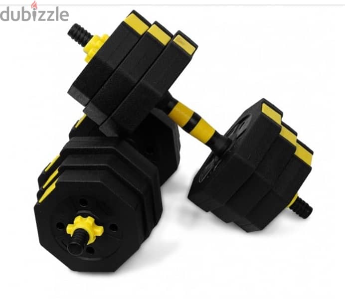 20 kg dumbbell yellow black color new 12 kd only imagine ??!! 1