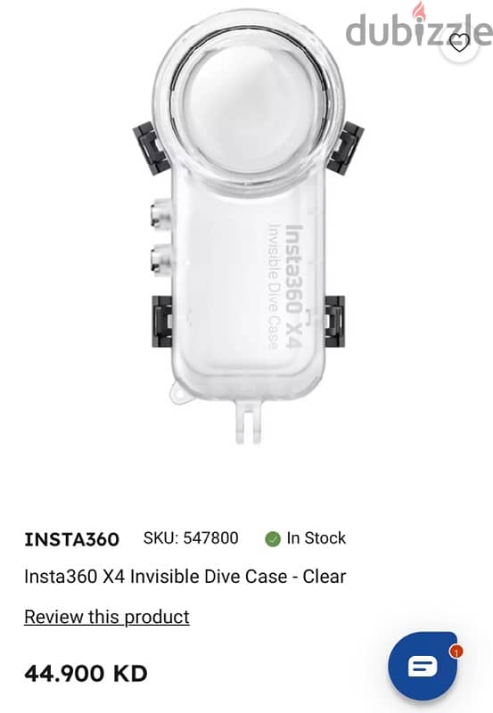 Insta 360 X3 with dive case 1