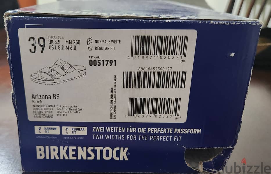 Birkenstock Footwear Brand New Size 39, Male Footwear 2