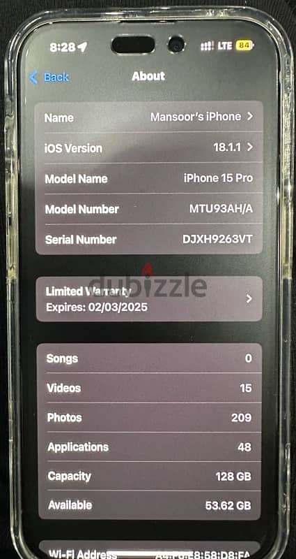 iphone 15 pro 128GB 2