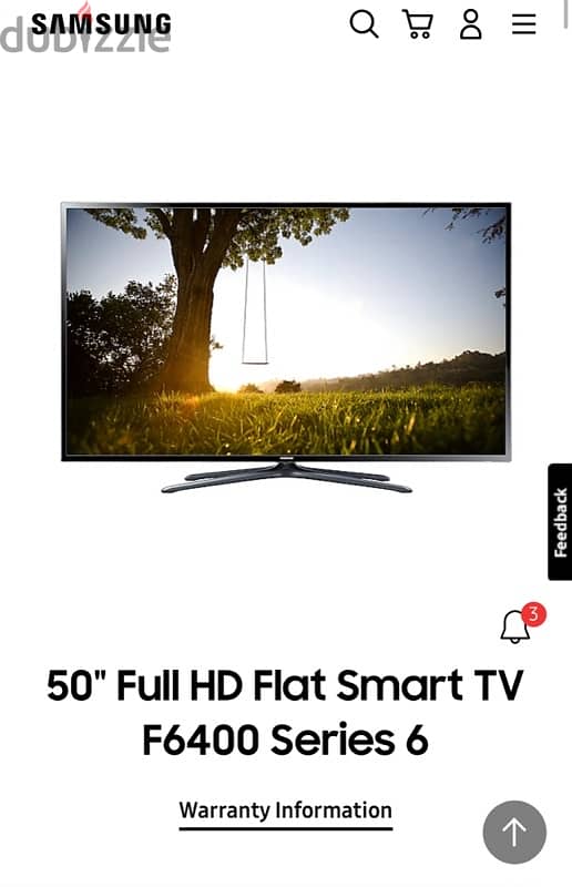 50" Full HD Flat Smart TV F6400 Series 6 for sale 1