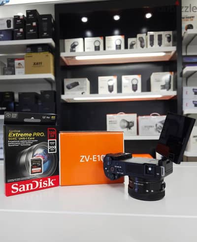 Sony ZVE10 + 16-50mm F3.5-5.6 Lens + Sandisk 128GB 200mbs Extreme Pro