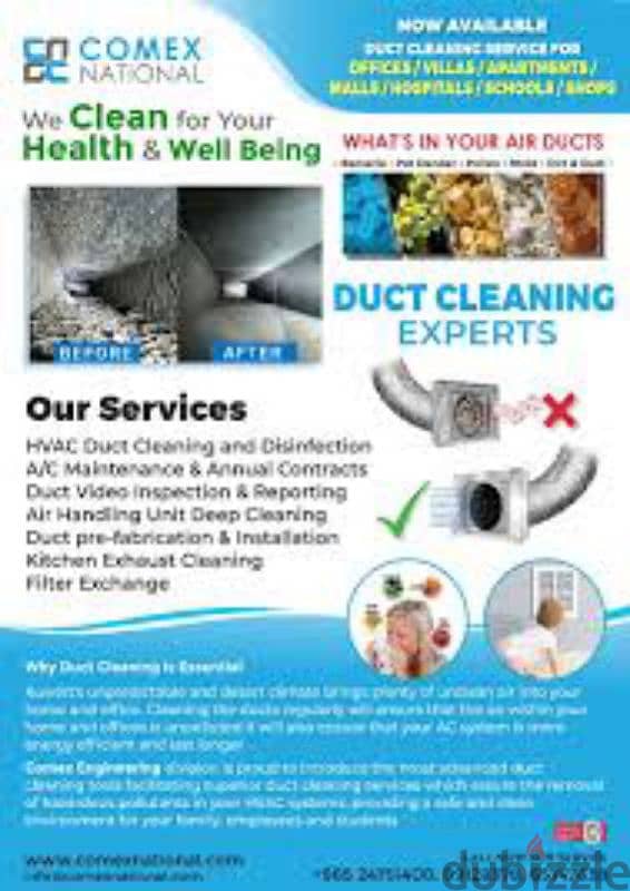 AC DUCT CLEANING ,  KITCHEN HOOD CLEANING , WATER TANK CLEANING 3