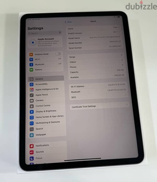 Apple iPad Pro 11” M1 256 GB Wifi Space Grey Used ! 7