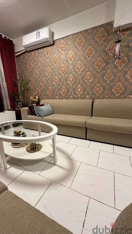 Sofa Beige color excellent condition for sale 2