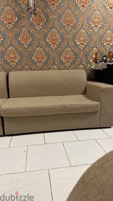 Sofa Beige color excellent condition for sale 3