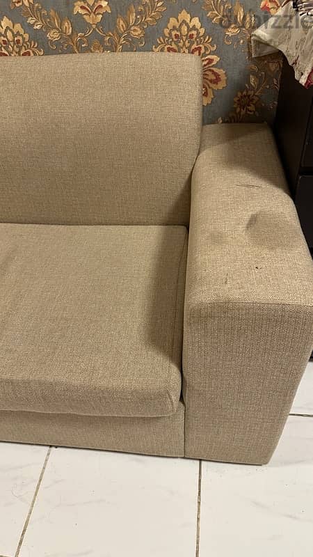 Sofa Beige color excellent condition for sale 4