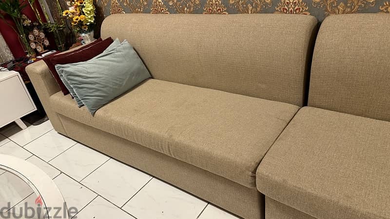 Sofa Beige color excellent condition for sale 11