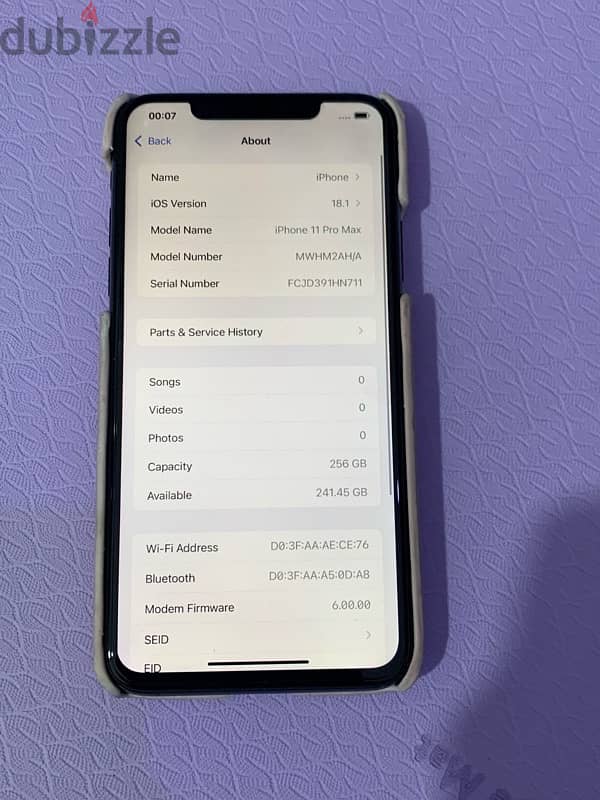 iPhone 11 Pro Max 256gb battery 82% verry good device display change 8