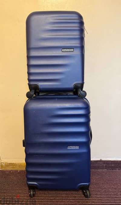 American Tourister set of 2 Check-In Luggage Trolley Bags for sale