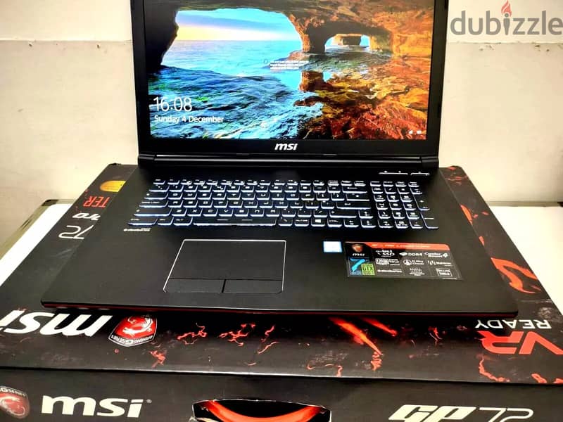 MSI GP72 7RE Leopard Pro Gaming Laptop, 17.3" Display, GTX 1050 Ti, W 0