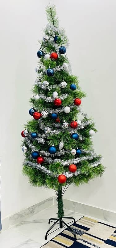 Christmas Tree 2.2 m Tall with 45 Decorating Accessories