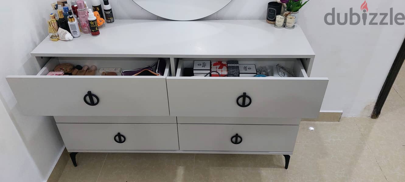 Ikea furniture bed with metres 2 side tables and dressing table 2