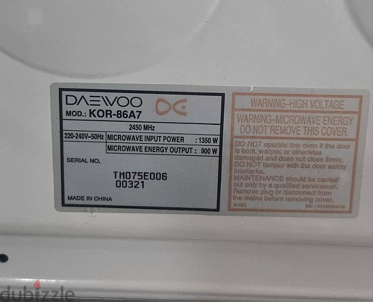 Daewoo Microwave 2