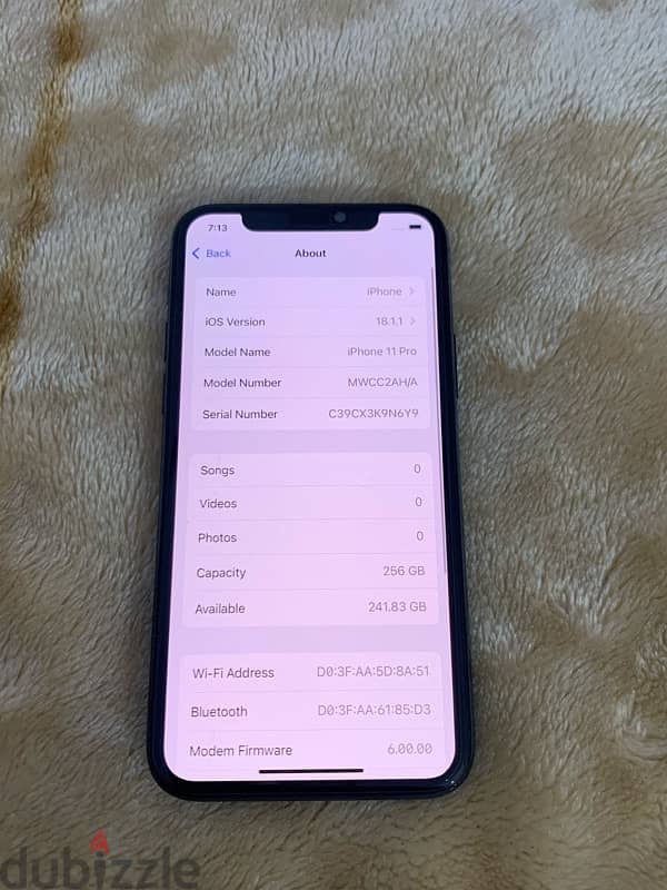 iPhone 11 Pro 256gb battery 83% not open device good condition 15