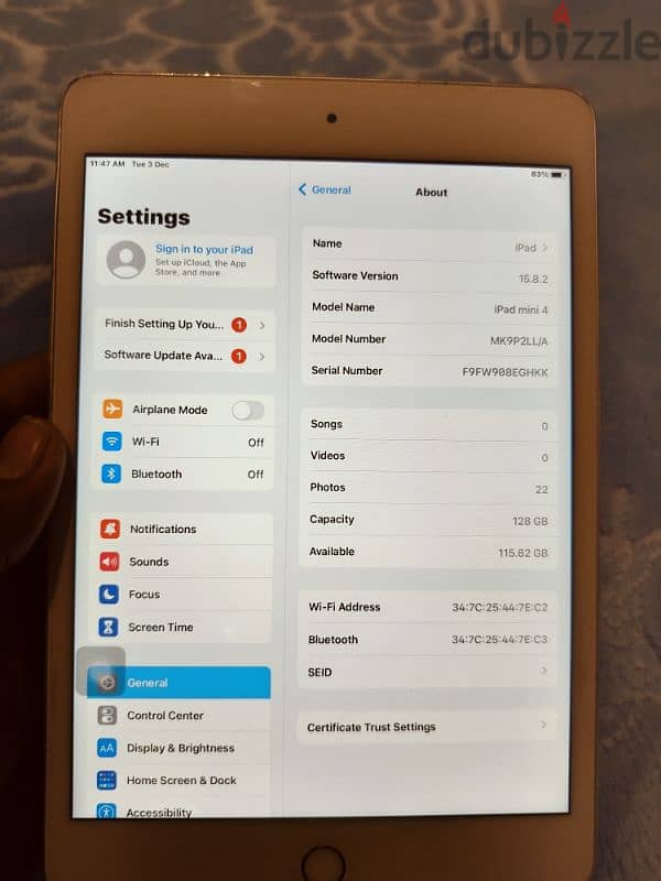 Apple iPad Mini 4 128 GB 3