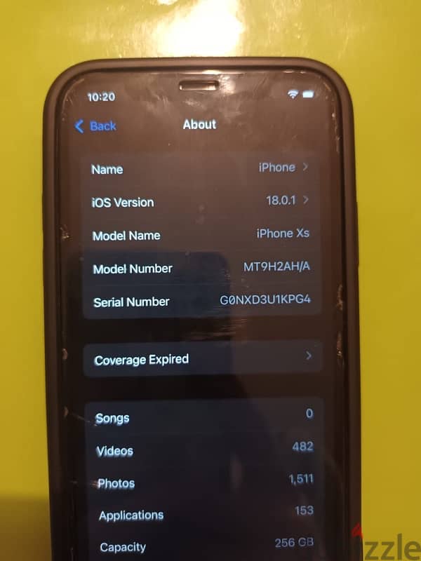 iphone XS 256 GB 4