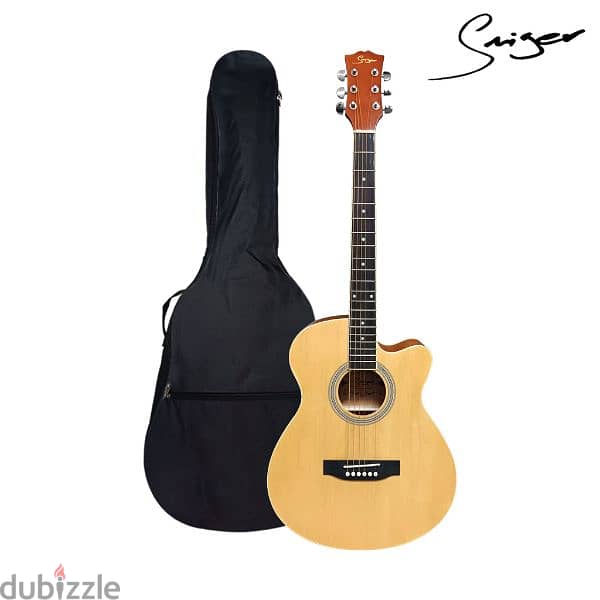 Smiger Acoustic Guitar 40 inch Natural 5