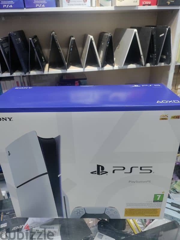 PS5 SLIM 1TB disc edition WITH BOX AND PS PLUS 3