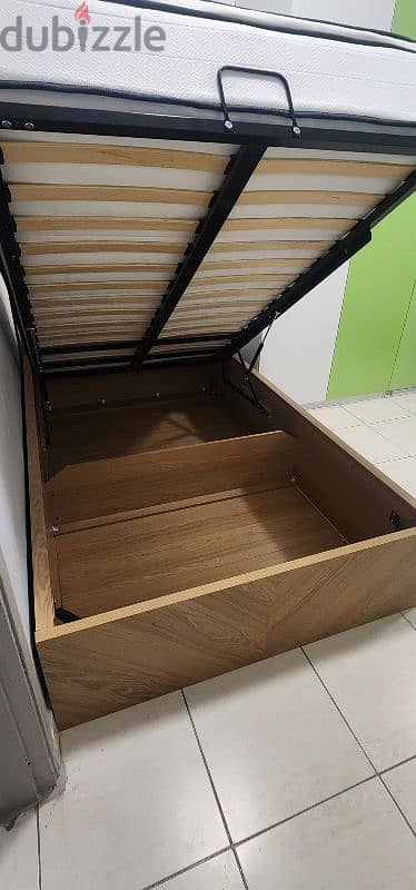 Brand New Hydraulic Storage Bed 120x200cm with brand new mattress 2