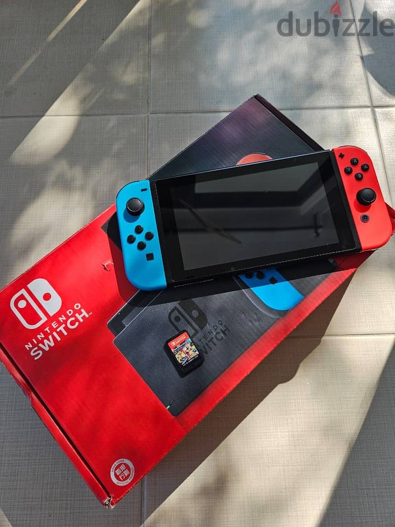 Nintendo Switch + Mariokart Deluxe 8 Wzap +852-6313-1532 4