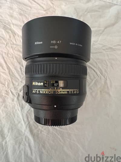 Nikon AF-S FX NIKKOR 50mm f/1.4G Lens with filter