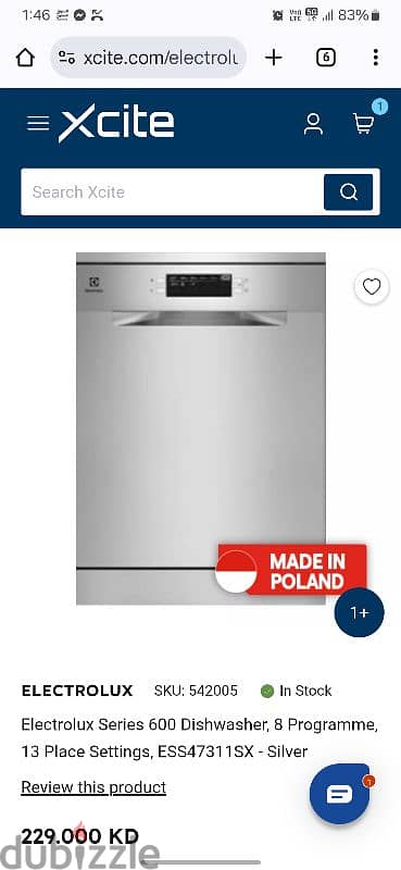 Electrolux Free-Standing Dishwasher, 8 Programs, 15 Place 3