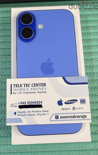 iPhone 16 5G  128 GB Blue Used !