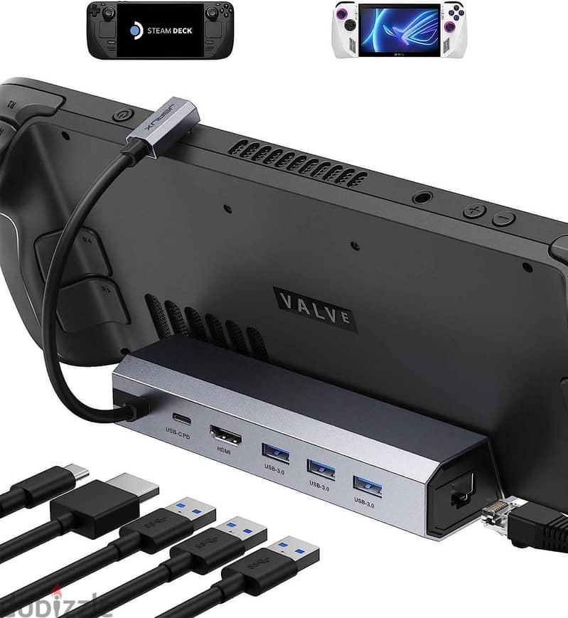 JSAUX USB-C 6 In 1 Dock for Steam Deck, Rog Ally & Legion Go. 0