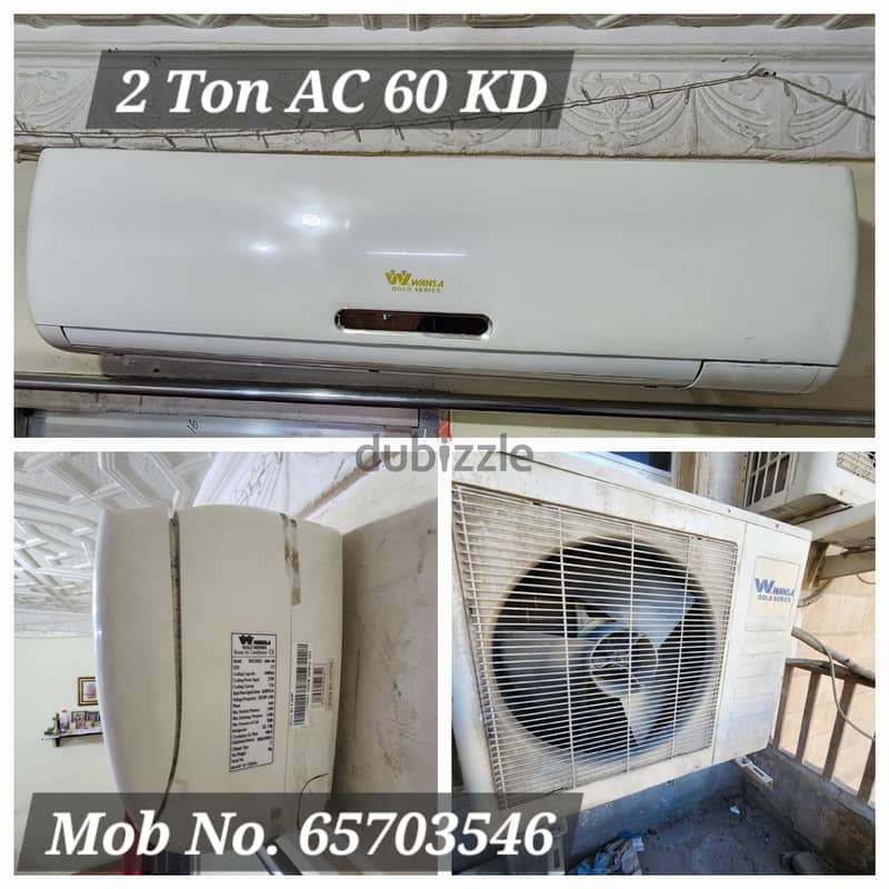 2 Ton Wansa Split ACs and General Window AC for sale. 1