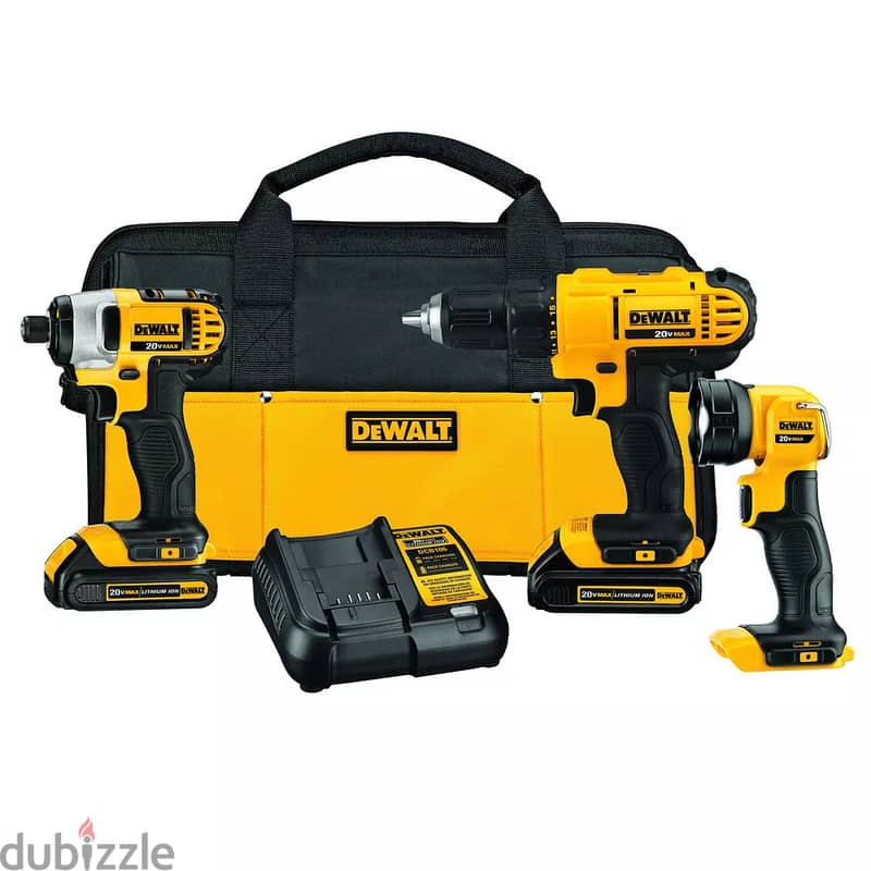 WhatsApp +31687040507 DEWALT DCK340C2 20V MAX Li-Ion 3-Tool Combo Ki 0