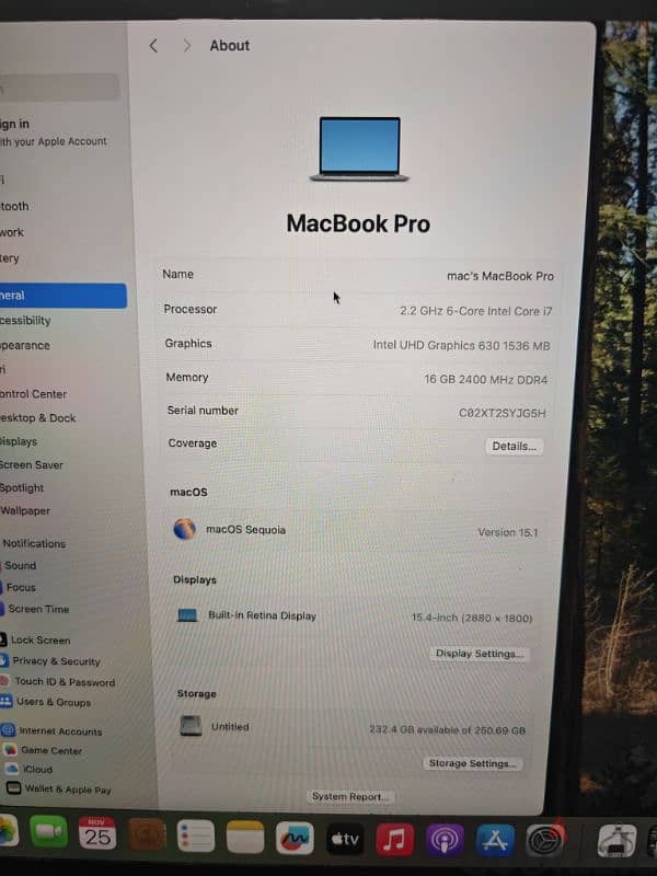 MacBook Pro i7 with 4GB Graphics & touch bar 5