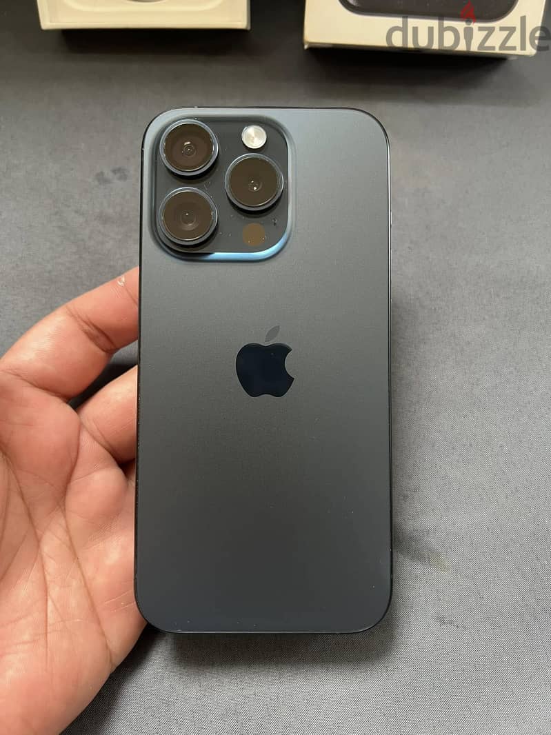 iphone 15 pro blue titanium 256gb 1