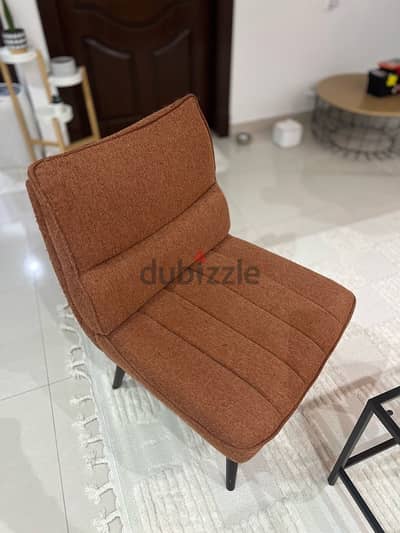 warm orange chair from Abyat