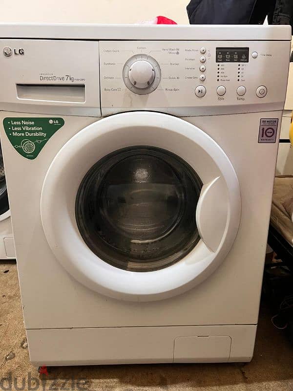 lg washing machine front load fully automatic 7 kg 0