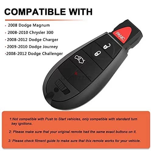 Dodge chrysler car key 1